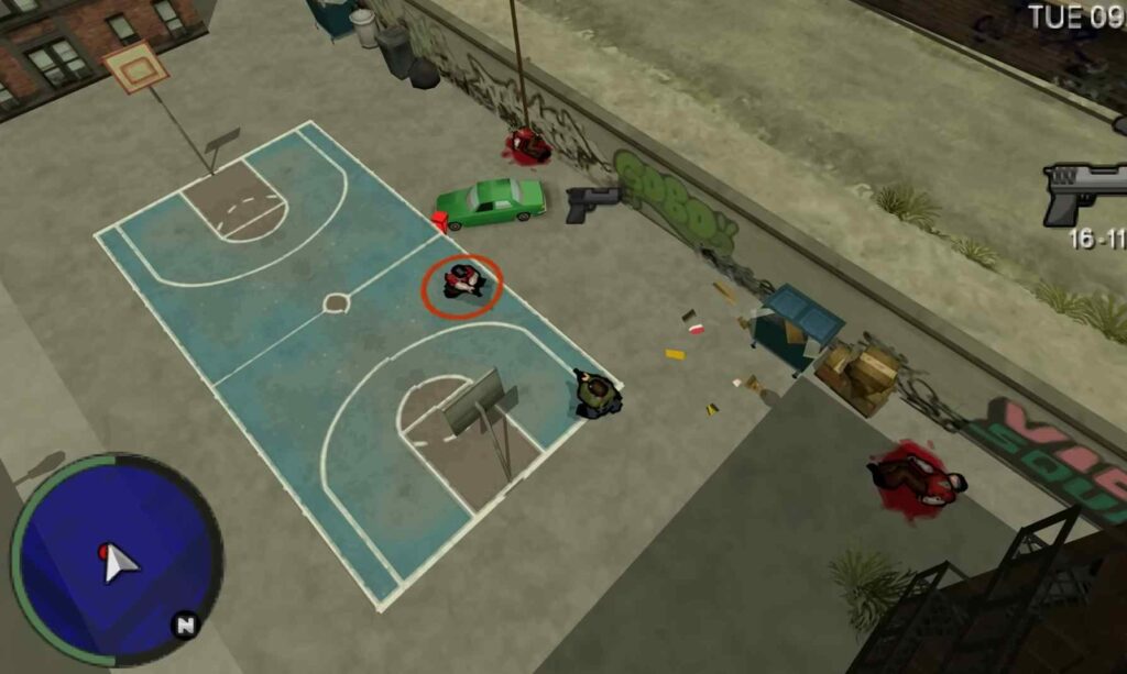 Both are fighting by gun.